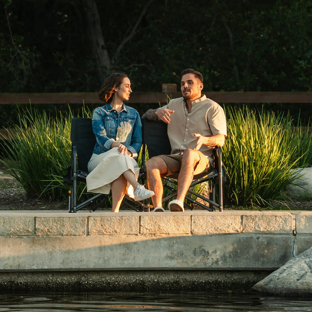 Luxury Camp Tandem Rocker - Choice 227 - Patented Spring-Action Rocking Chair for Camping Detail