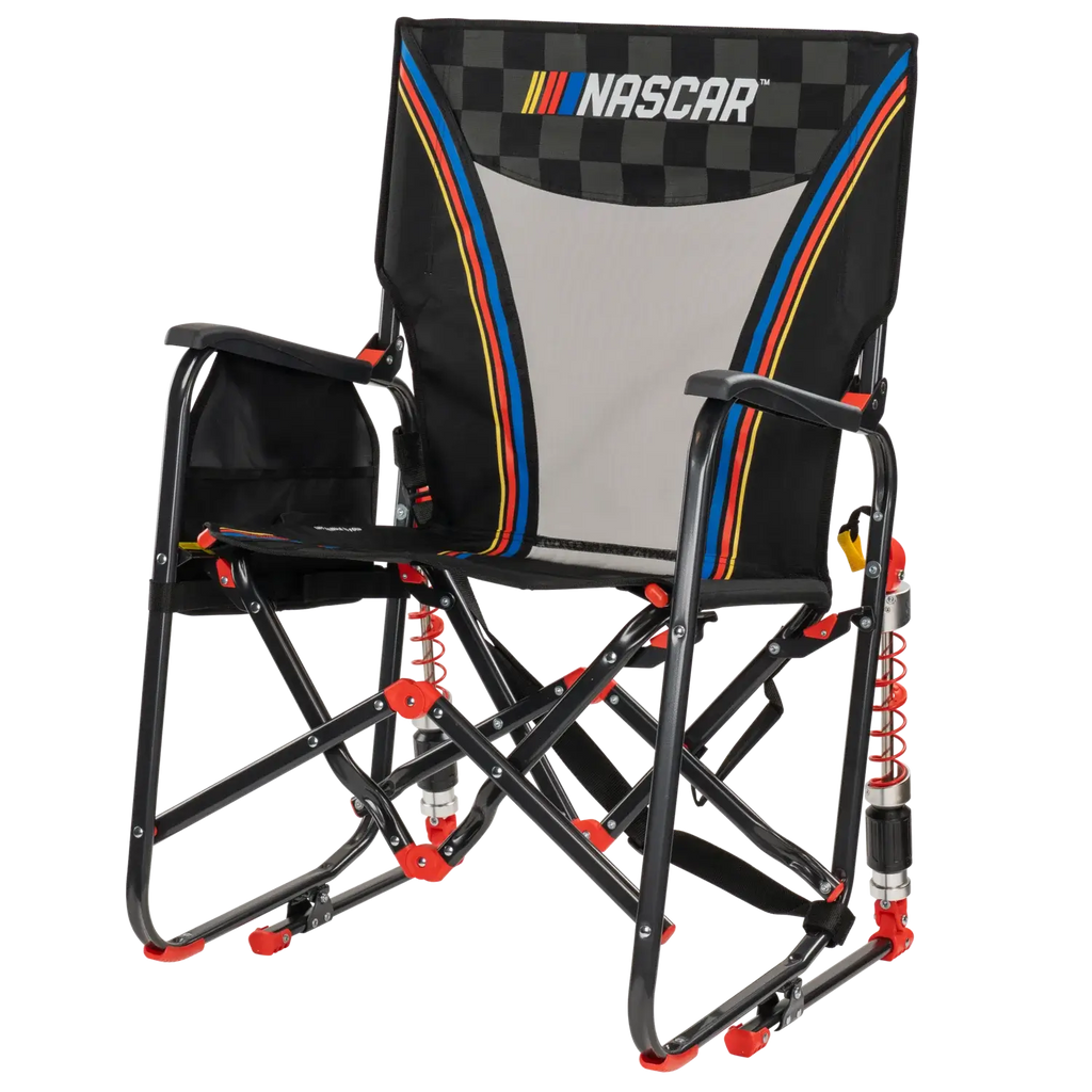 Heavy-Duty Freestyle Adjustable Rocker - NASCAR - Choice 899 - Freestyle Rocker Portable Outdoor Folding Chair Detail