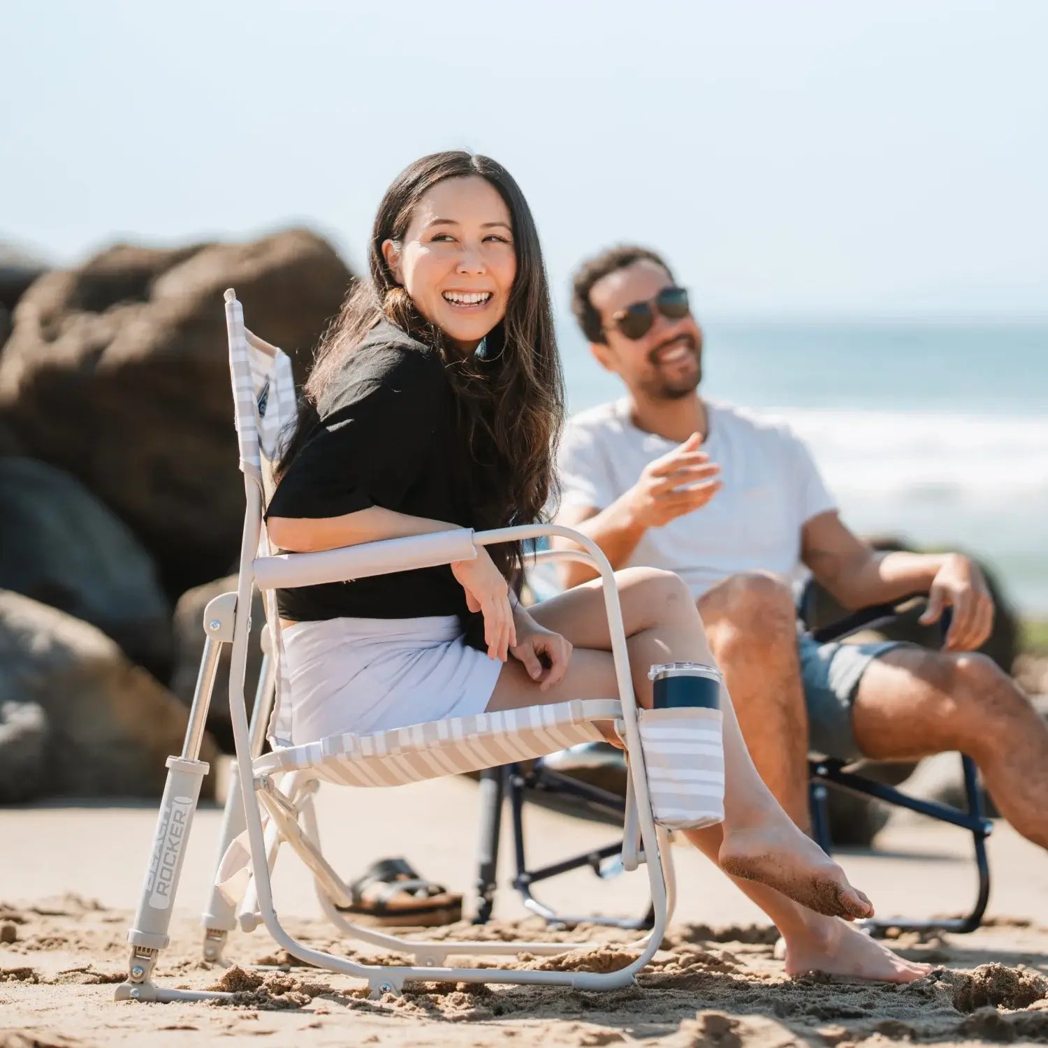Luxury Camp Beach Rocker - Choice 712 - RoadTrip Rocker Smooth Motion Camp Chair Detail