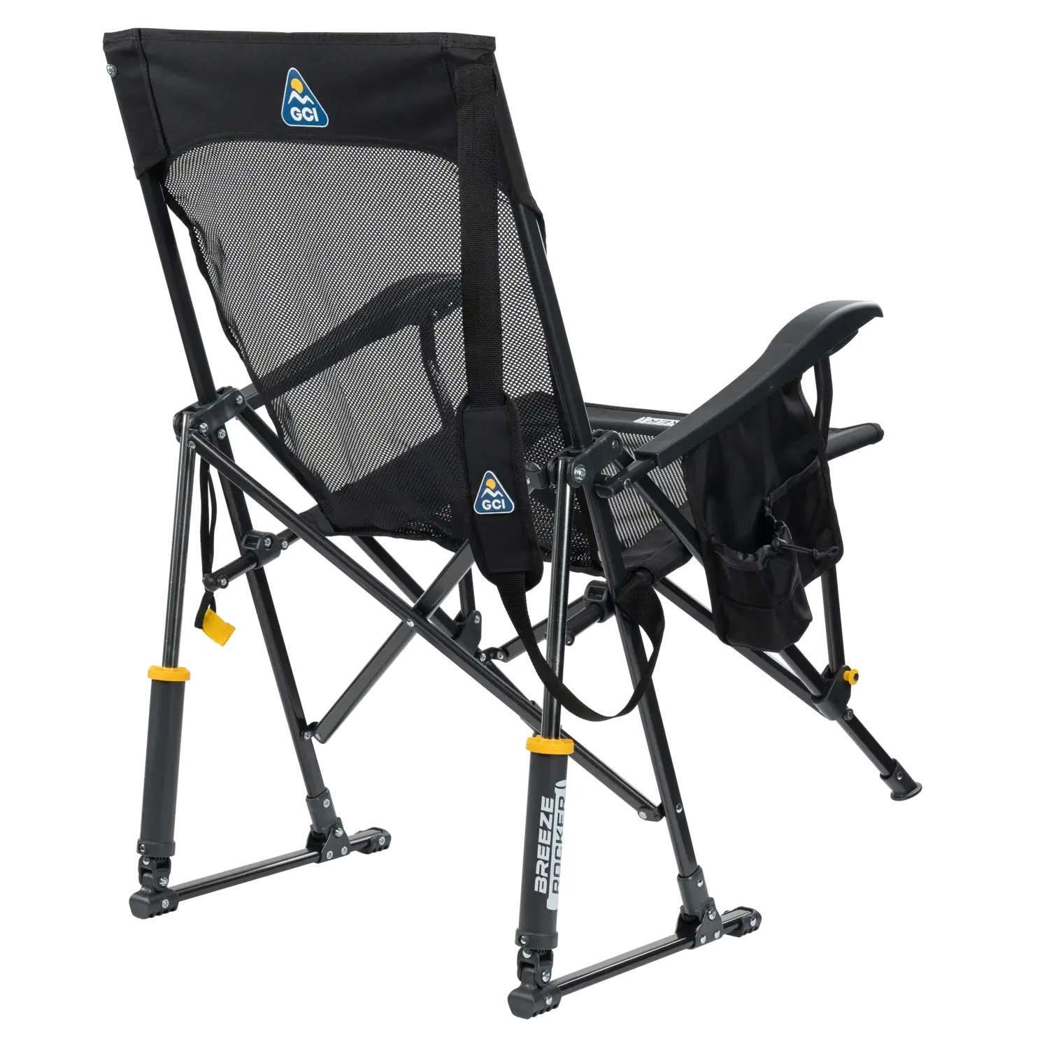 Premium All-Weather BreezeRocker - Choice 504 - Patented Spring-Action Rocking Chair for Camping Detail