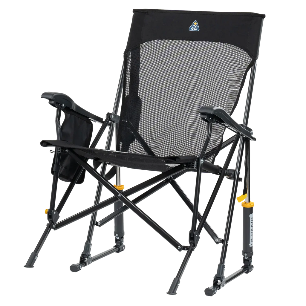 Premium All-Weather BreezeRocker - Choice 504 - Patented Spring-Action Rocking Chair for Camping Detail