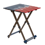 Heavy-Duty Grilling Compact Camp Table 20 - USA Anniversary Deluxe - Choice 757 - Portable Camping Table with Heat-Resistant Countertop - Default Title