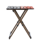 Heavy-Duty Grilling Compact Camp Table 20 - USA Anniversary Deluxe - Choice 757 - Portable Camping Table with Heat-Resistant Countertop Detail