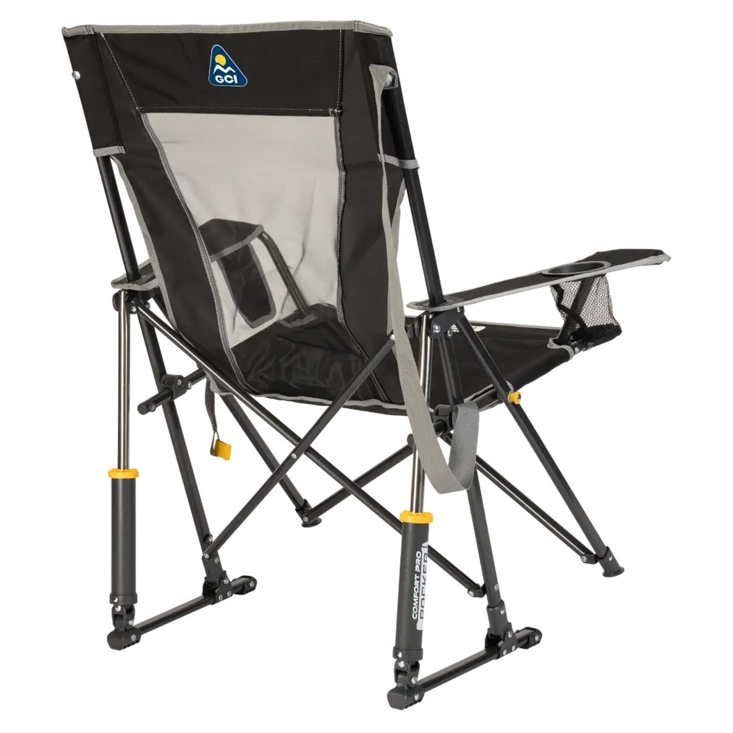 Smooth Motion Comfort Pro Rocker - Choice 375 - Patented Spring-Action Rocking Chair for Camping Detail