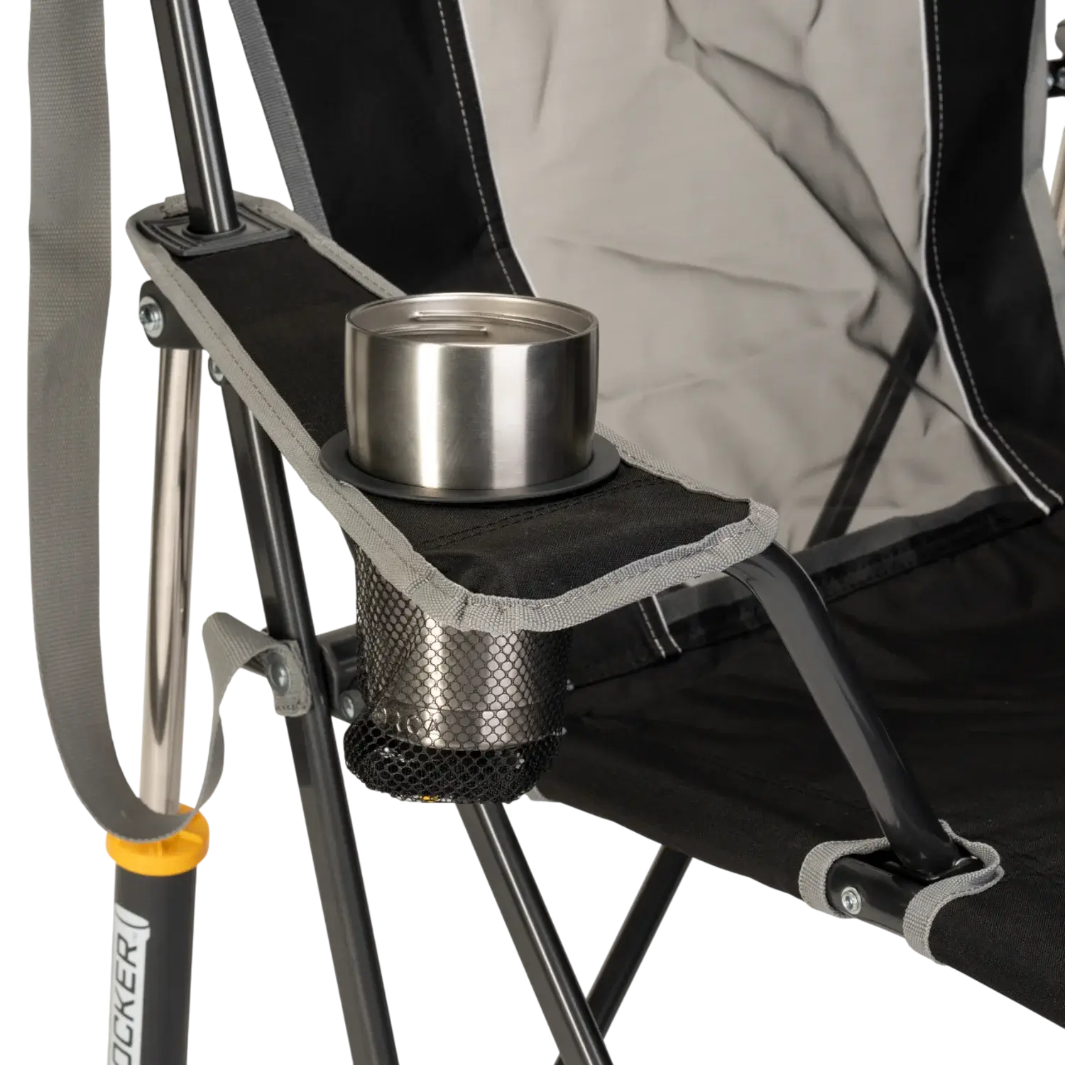 Smooth Motion Comfort Pro Rocker - Choice 375 - Patented Spring-Action Rocking Chair for Camping Detail