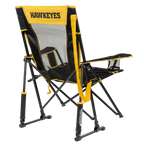 Smooth Motion College Comfort Pro Rocker - Iowa Hawkeyes - Choice 249 - RoadTrip Rocker Smooth Motion Camp Chair Detail