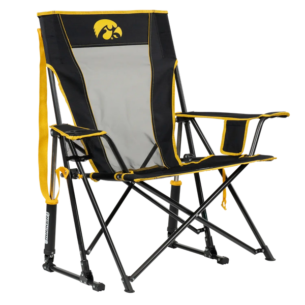 Smooth Motion College Comfort Pro Rocker - Iowa Hawkeyes - Choice 249 - RoadTrip Rocker Smooth Motion Camp Chair - Default Title