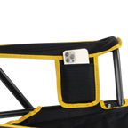 Smooth Motion College Comfort Pro Rocker - Iowa Hawkeyes - Choice 249 - RoadTrip Rocker Smooth Motion Camp Chair Detail