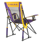 Luxury Camp College Comfort Pro Rocker - LSU Tigers - Choice 880 - RoadTrip Rocker Smooth Motion Camp Chair Detail
