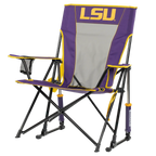 Luxury Camp College Comfort Pro Rocker - LSU Tigers - Choice 880 - RoadTrip Rocker Smooth Motion Camp Chair Detail