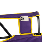 Luxury Camp College Comfort Pro Rocker - LSU Tigers - Choice 880 - RoadTrip Rocker Smooth Motion Camp Chair Detail