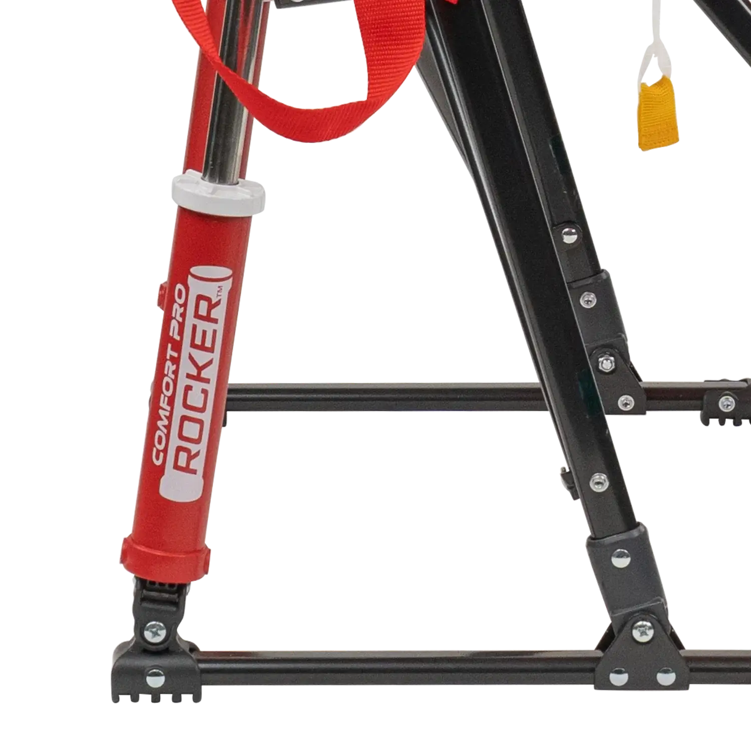Premium All-Weather College Comfort Pro Rocker - Nebraska Cornhuskers - Choice 161 - Heavy-Duty Kickback Rocker with Beverage Holder Detail