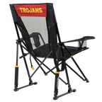 Heavy-Duty Freestyle College Comfort Pro Rocker - USC Trojans - Choice 856 - Patented Spring-Action Rocking Chair for Camping Detail
