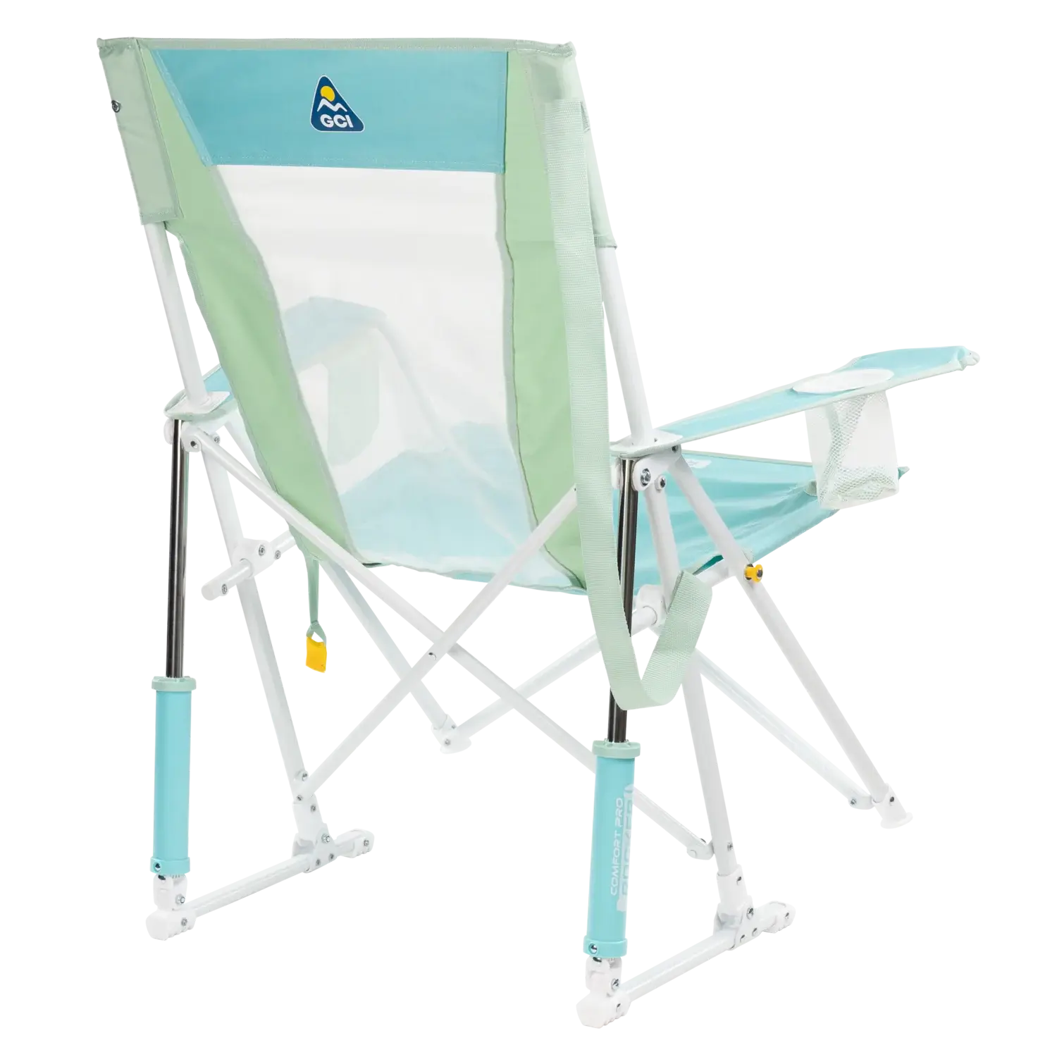 Smooth Motion Comfort Pro Rocker - Choice 375 - Patented Spring-Action Rocking Chair for Camping Detail