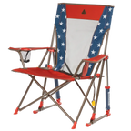 Luxury Camp Comfort Pro Rocker - USA Anniversary Deluxe - Choice 424 - Freestyle Rocker Portable Outdoor Folding Chair Detail