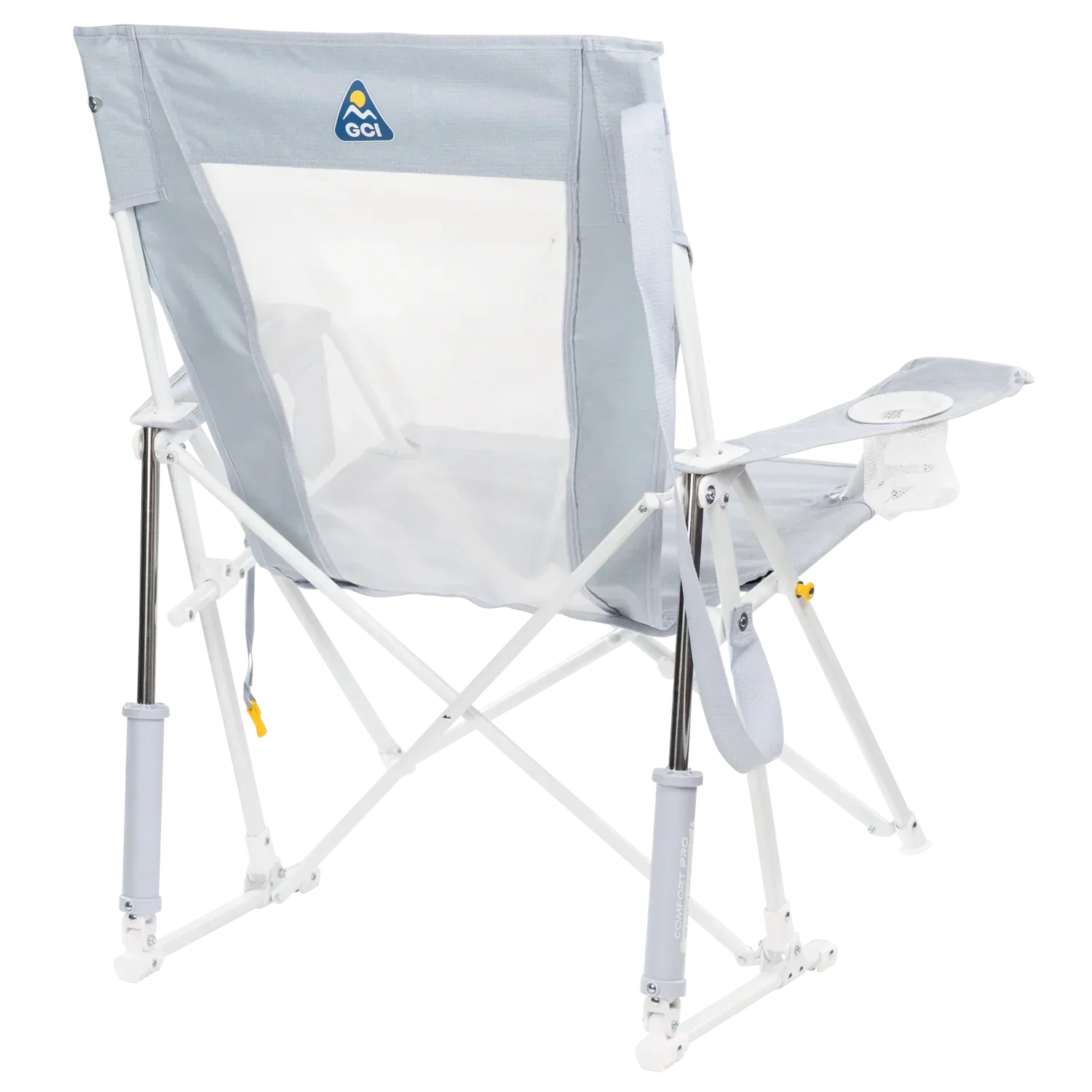 Patented Spring-Action Comfort Pro Rocker XL - Choice 107 - Heavy-Duty Kickback Rocker with Beverage Holder Detail
