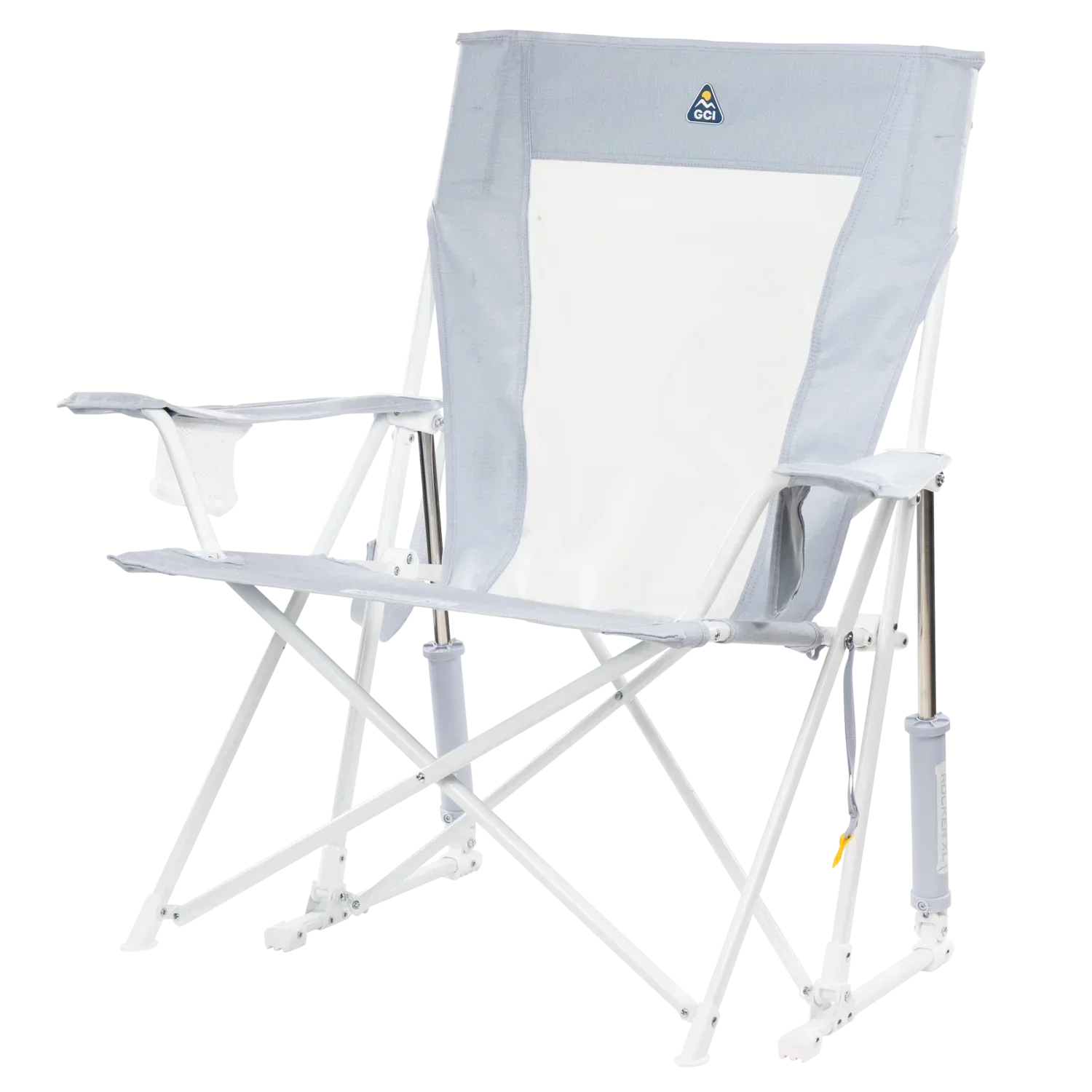 Patented Spring-Action Comfort Pro Rocker XL - Choice 107 - Heavy-Duty Kickback Rocker with Beverage Holder Detail
