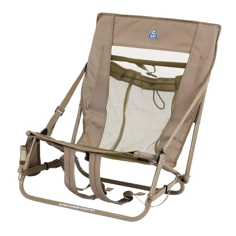 Reclining Beach Everywhere Chair 2 - Choice 656 - Low-Profile Reclining Beach Chair with Backpack Straps Detail