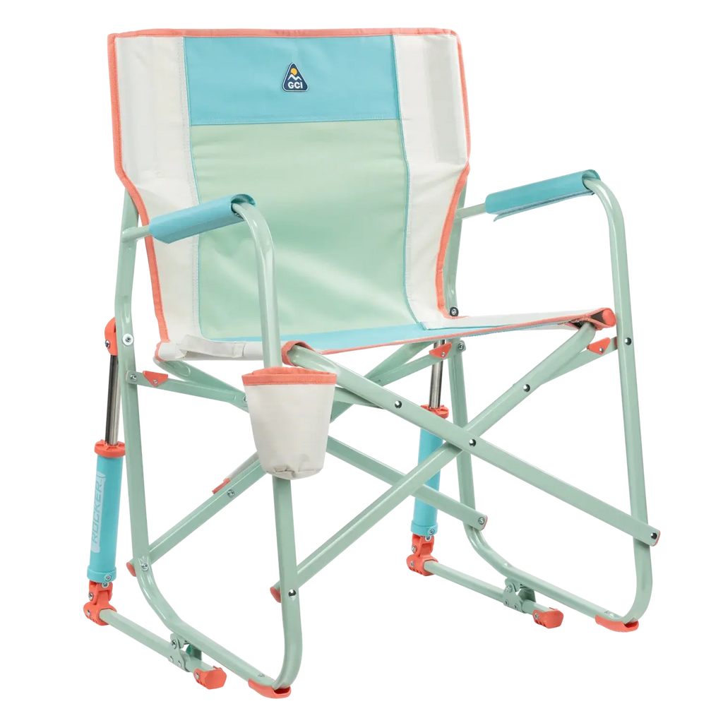 Heavy-Duty Freestyle Freestyle Rocker - Choice 711 - Freestyle Rocker Portable Outdoor Folding Chair - Ivory