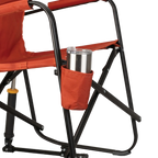 Premium All-Weather Freestyle Rocker - Pumpkin Spice - Choice 373 - RoadTrip Rocker Smooth Motion Camp Chair Detail
