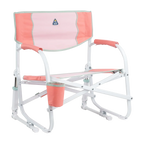Heavy-Duty Freestyle Grab & Go Rocker - Choice 551 - Patented Spring-Action Rocking Chair for Camping - Coral