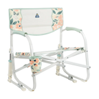 Heavy-Duty Freestyle Grab & Go Rocker - Choice 551 - Patented Spring-Action Rocking Chair for Camping - Floral Bouquet