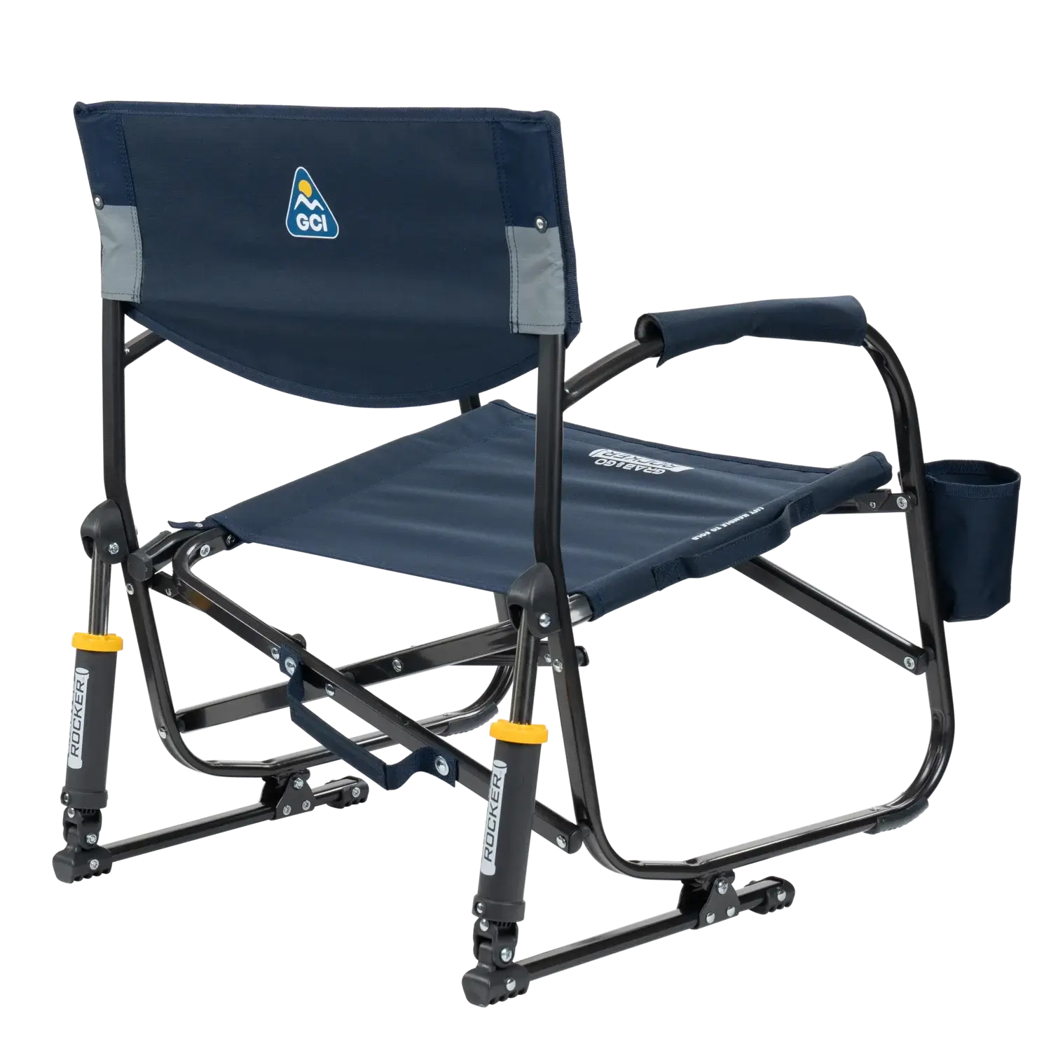 Heavy-Duty Freestyle Grab & Go Rocker - Choice 551 - Patented Spring-Action Rocking Chair for Camping Detail
