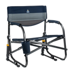 Heavy-Duty Freestyle Grab & Go Rocker - Choice 551 - Patented Spring-Action Rocking Chair for Camping - Indigo Color Block