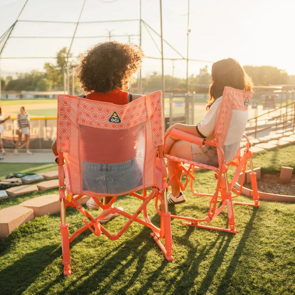 Smooth Motion Stowaway Rocker - Choice 794 - Freestyle Rocker Portable Outdoor Folding Chair Detail