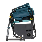 Luxury Camp Stowaway Rocker with Side Table - Choice 253 - Heavy-Duty Kickback Rocker with Beverage Holder Detail