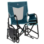 Luxury Camp Stowaway Rocker with Side Table - Choice 253 - Heavy-Duty Kickback Rocker with Beverage Holder Detail