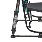 Luxury Camp Stowaway Rocker with Side Table - Choice 253 - Heavy-Duty Kickback Rocker with Beverage Holder Detail