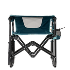 Luxury Camp Stowaway Rocker with Side Table - Choice 253 - Heavy-Duty Kickback Rocker with Beverage Holder Detail