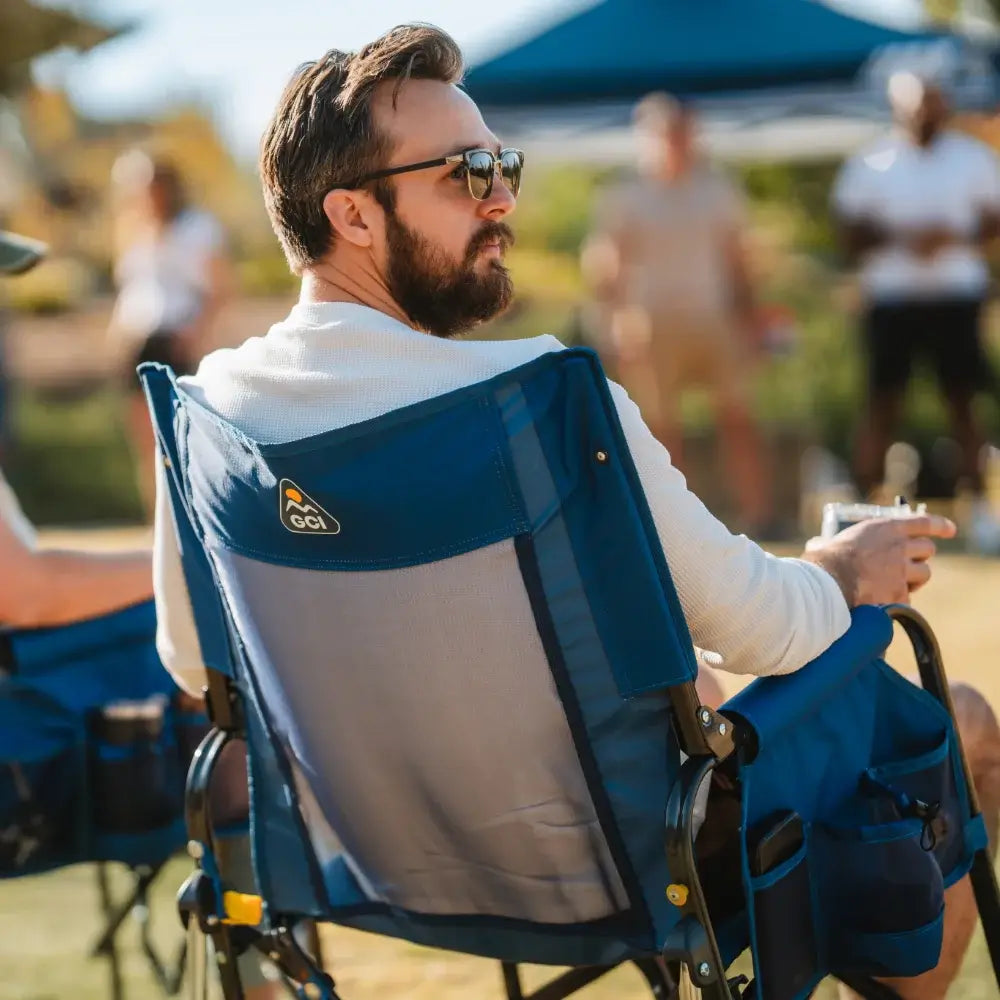 Smooth Motion Stowaway Rocker - Choice 794 - Freestyle Rocker Portable Outdoor Folding Chair Detail