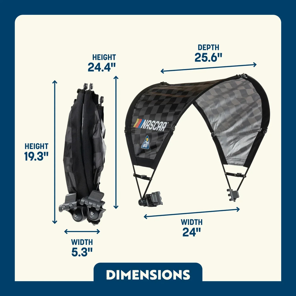 Portable Canopy SunShade Accessory - NASCAR - Choice 704 - SunShade Canopy for Beach & Camping Detail