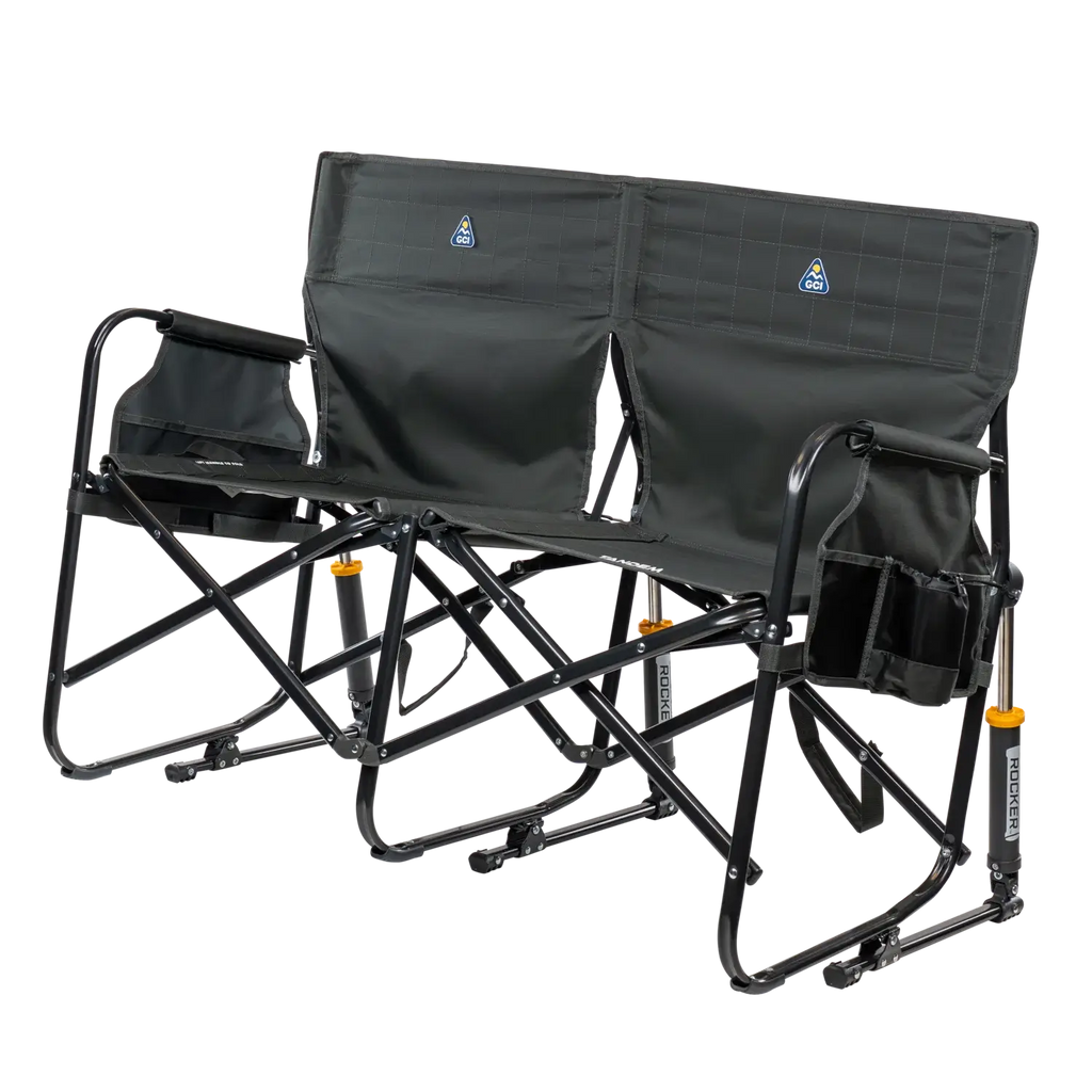Luxury Camp Tandem Rocker - Choice 227 - Patented Spring-Action Rocking Chair for Camping Detail