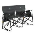 Luxury Camp Tandem Rocker - Choice 227 - Patented Spring-Action Rocking Chair for Camping - Dark Charcoal